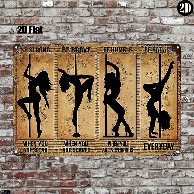 Wine Tag Label - Prostokątny, vintage metalowy szyld z sylwetką