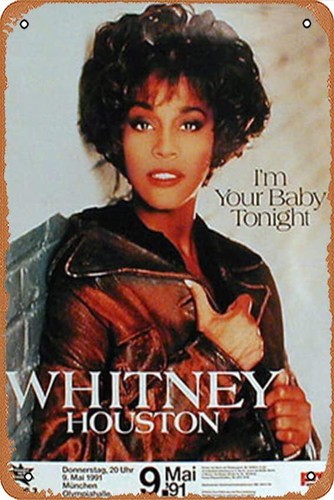 Wine Tag Label - w1, Houston, plakat koncertowy Whitney, plakat